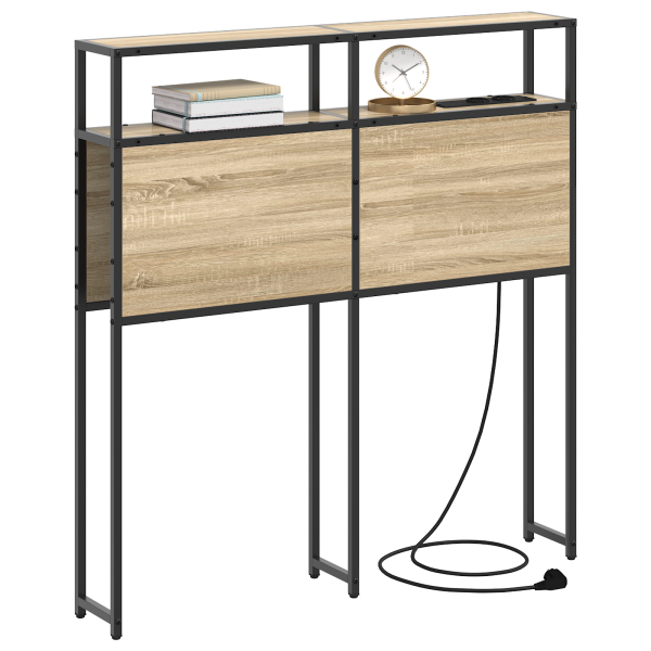 Cabecera de almacenamiento Roble Sonoma 75 cm M 3