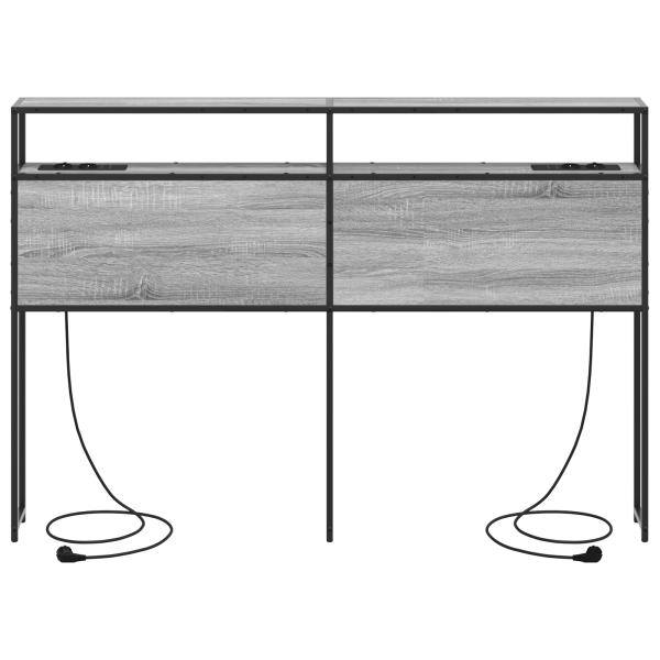 Cabecera de almacenamiento Gris sonoma 150 cm M 4