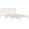 Estructura de cama Blanco 160 x 200 cm Madera de pino sólido 2