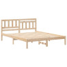Estructura de cama Marrón 150 x 200 cm Madera de pino sólido 2