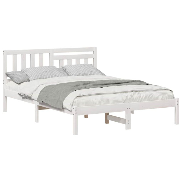 Estrutura da Cama com cabeceira Branco 140 x 190 cm M 3