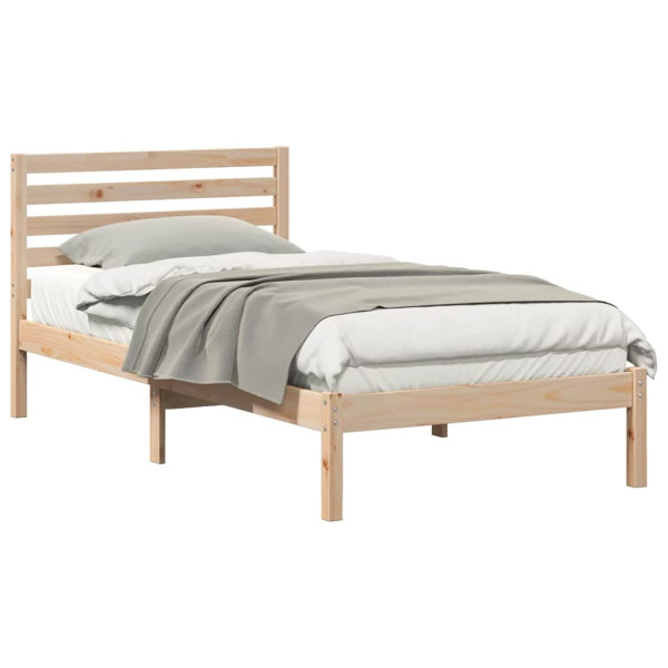 Estructura de cama Marrón 80 x 200 cm Madera de pino sólido M 3
