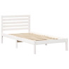 Estructura de cama Blanco 90 x 200 cm Madera de pino sólido 2