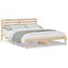 Estructura de cama Marrón 140 x 200 cm Madera de pino sólido 4