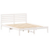 Estructura de cama Blanco 140 x 200 cm Madera de pino sólido 2