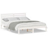Estructura de cama Blanco 140 x 200 cm Madera de pino sólido 4