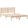 Estructura de cama Marrón 140 x 190 cm Madera de pino sólido 2