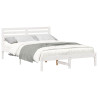 Estructura de cama Blanco 140 x 210 cm Madera de pino sólido 3