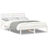 Estructura de cama Blanco 140 x 210 cm Madera de pino sólido 4