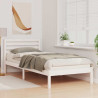 Estructura de cama Blanco 80 x 220 cm Madera de pino sólido 5