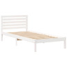 Estructura de cama Blanco 90 x 220 cm Madera de pino sólido 2