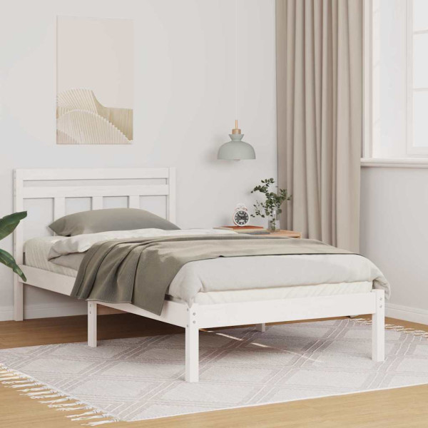 Estructura de cama Blanco 90 x 190 cm Madera maciza de pino D