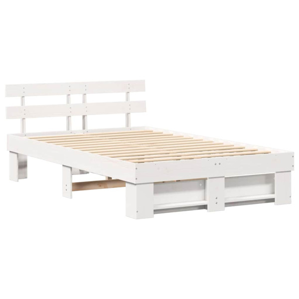 Estructura de cama Blanco 120 x 200 cm Madera de pino M 2