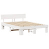 Estructura de cama Blanco 160 x 200 cm Madera de pino 2