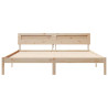 Estructura de cama Marrón 180 x 200 cm Madera de pino sólido 5