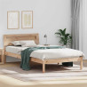 Estructura de cama Marrón 100 x 200 cm Madera de pino sólido 1