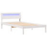 Estructura de cama Blanco 90 x 190 cm Madera de pino sólido 2