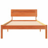 Estrutura da Cama Castanho-mel 90 x 190 cm Madeira de Pinheiro 5