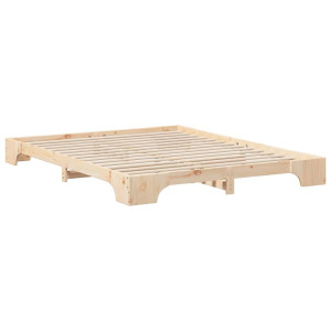 Estructura de cama Marrón 160 x 210 cm Madera H