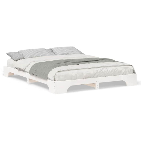 Estructura de cama Blanco 160 x 210 cm Madera M 4