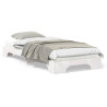 Estrutura de cama de chão Branco 90 x 220 cm madeira 4