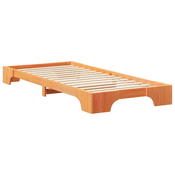 Estructura de cama Marrón 100 x 220 cm Madera M 2