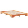 Estructura de cama Marrón 140 x 220 cm Madera maciza de pino 2