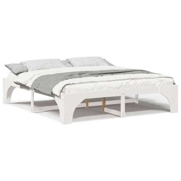Estructura de cama Blanco 180 x 200 cm Madera maciza de pino M 4