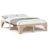 Estructura de cama Marrón 160 x 200 cm Madera maciza de pino 4