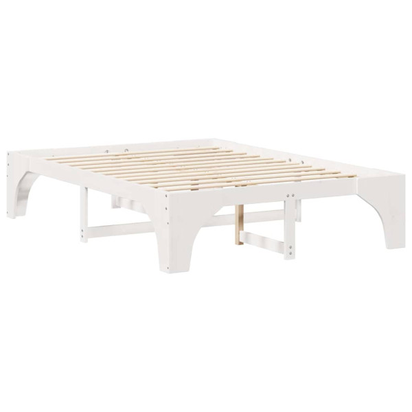 Estructura de cama Blanco 160 x 200 cm Madera maciza de pino M 2