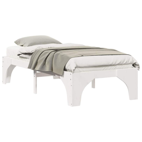 Estrutura de cama de chão Branco 90 x 190 cm M 3
