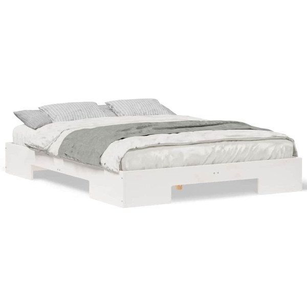 Estructura de cama Blanco 160 x 200 cm Madera maciza de pino M 4