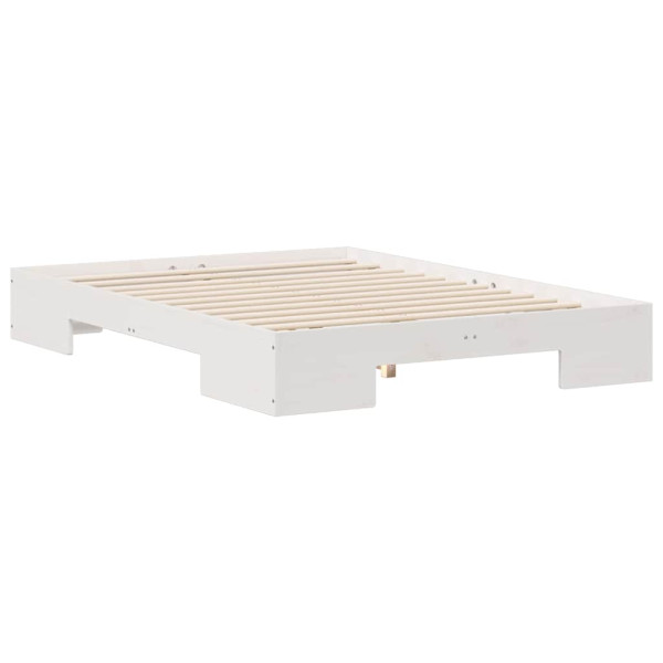 Estructura de cama Blanco 120 x 200 cm Madera maciza de pino M 2