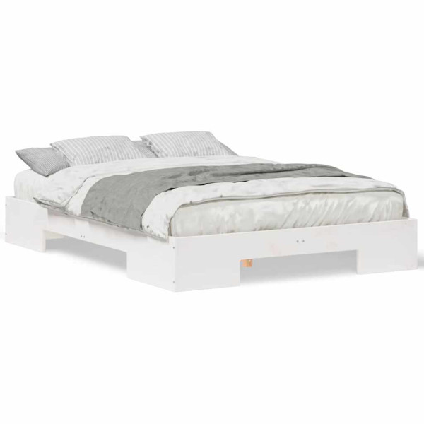 Estructura de cama Blanco 120 x 200 cm Madera maciza de pino M 4