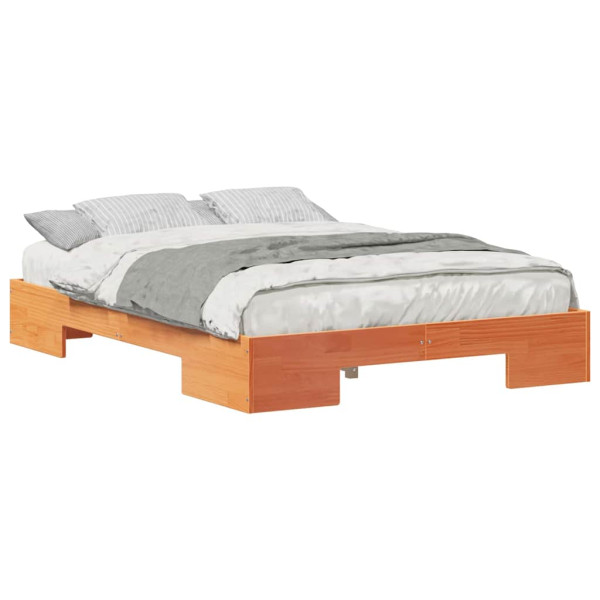 Estructura de cama Marrón 120 x 200 cm Madera maciza de pino M 3