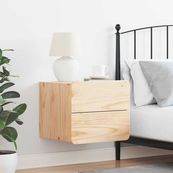 Mesa de Noche Marrón 39 x 34 x 33 cm Madera maciza de pino M 4