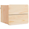 Mesa-de-cabeceira com gaveta 2 pcs Castanho 39 x 34 x 33 cm 5
