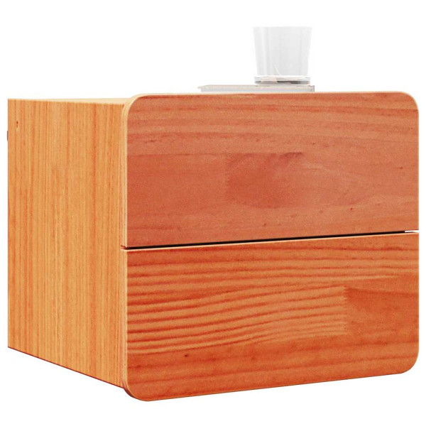 Mesa de Noche Marrón cera 39 x 34 x 33 cm Madera de pino maciza M 3
