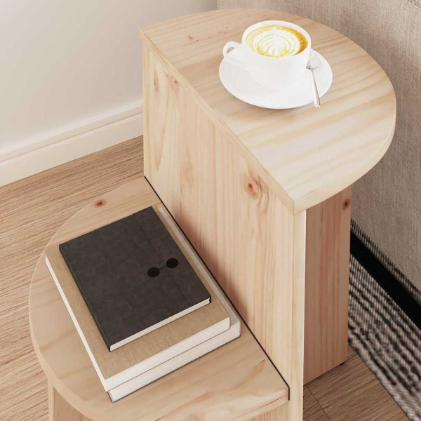 Mesa lateral Natural 50 x 40 x 50 cm Madera de pino sólido M 4