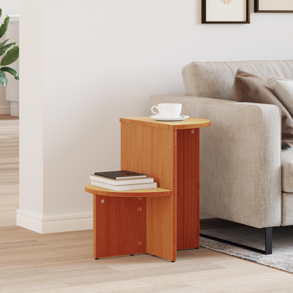 Mesa lateral Marrón cera 50 x 40 x 50 cm Madera de pino sólido D