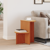 Mesa lateral Marrón cera 50 x 40 x 50 cm Madera de pino sólido 1
