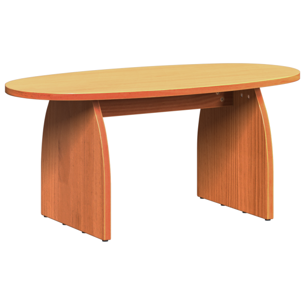 Mesa de Café Marrón cera 80 x 40 x 35 cm Madera de pino sólido M 2