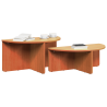 Mesa de Café 2 pcs Marrón cera 79 x 39.5 x 40 cm 3