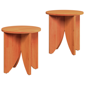 Conjunto de Mesas de Café 2 pcs Castanho-mel H