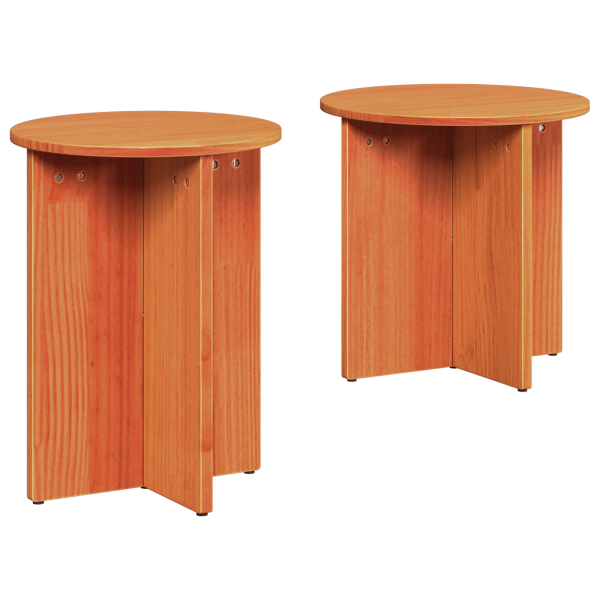 Conjunto de Mesas de Café 2 pcs Castanho 41.5 x 41.5 x 41 cm M 2
