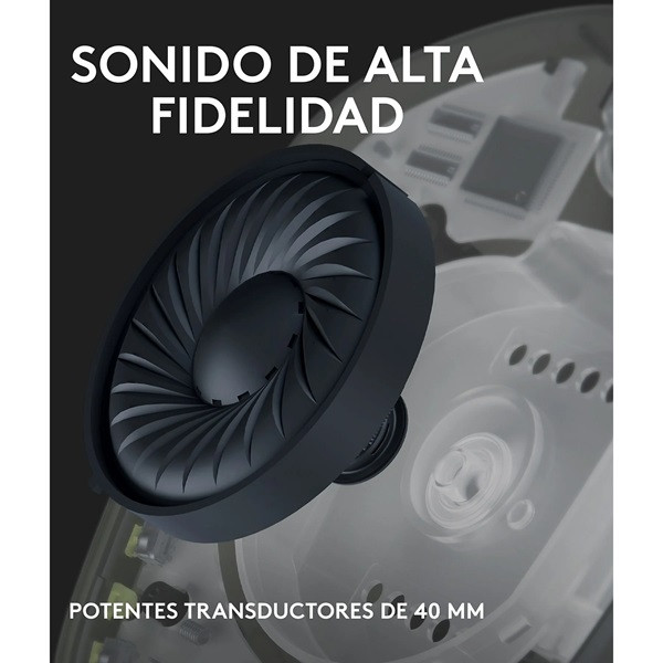 Auriculares Gaming con micrófono Logitech G435 lila/blanco M 6