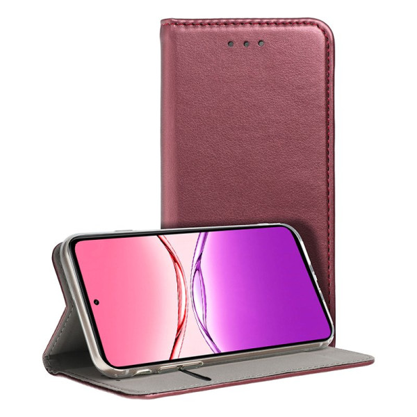 Funda COOL Flip Cover para Oppo A5 4G / A5 5G Liso Burgundy D