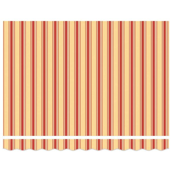 Toldo Retrátil Manual Amarelo e Laranja 350x250 cm M 2