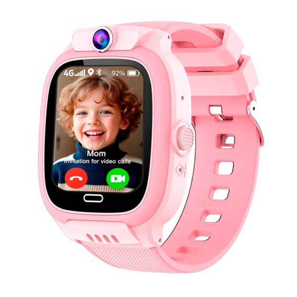Smartwatch COOL Kids GPS Silicona Rosa (Localización, Videollamadas, SIM) D