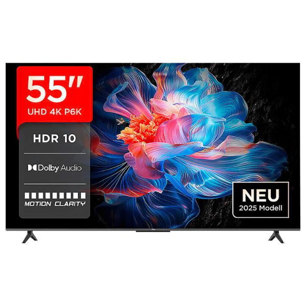 Smart TV TCL 55'' LED 4K UHD 55P6K negro D